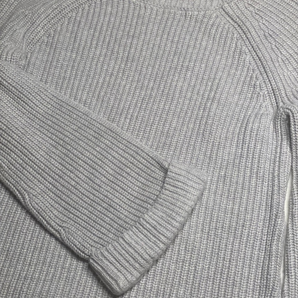 Loft Gray Ribbed Sweater - Picture 5 of 5